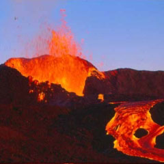 Le volcan de la Fournaise